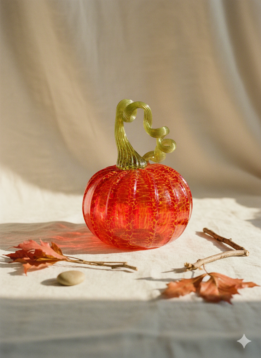 Artisan Glass Pumpkin